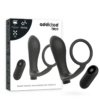 addicted toys anello per pene con telecomando plug anale nero ricaricabile 6
