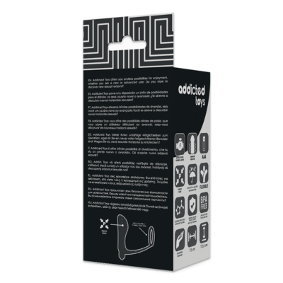 addicted toys plug anale vibrante con anello del pene 1