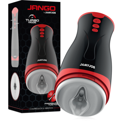 JAMYJOB MASTURBATORE JANGO COMPRESSIONE E VIBRAZIONE