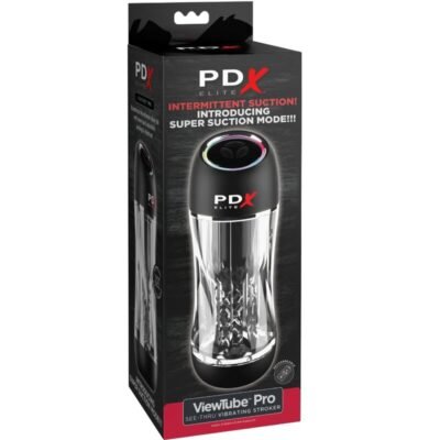 pdx elite vibratore stroker viewtube pro trasparente 2