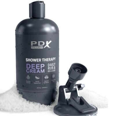pdx plus masturbatore stroker design discreto in bottiglia di shampoo con crema profonda 5