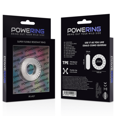 powering anello per pene super flessibile e resistente 45 cm pr07 trasparente 2