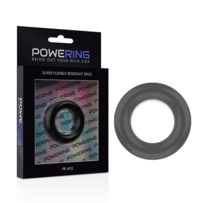 powering anello per pene super flessibile e resistente 48 cm pr05 nero 9