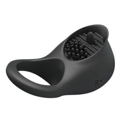pretty love anello vibrante per pene con lingua nera 3