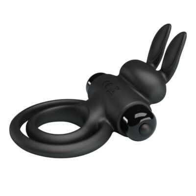 pretty love anello vibrator iii rabbit per pene nero 2
