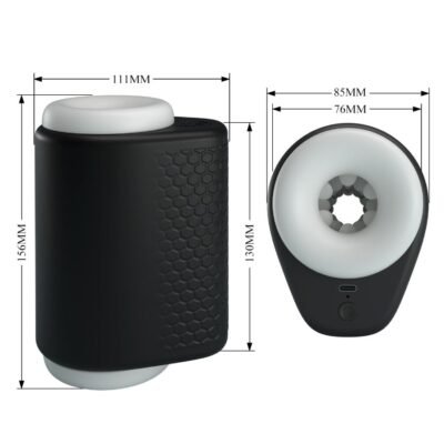 pretty love dj girl masturbatore maschile con vibrazione 5 impostazioni negro 3