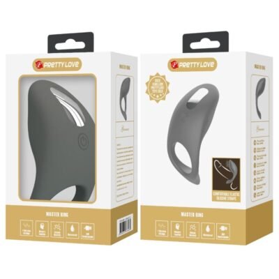 pretty love gemma anello vibratore con memory grigio 1