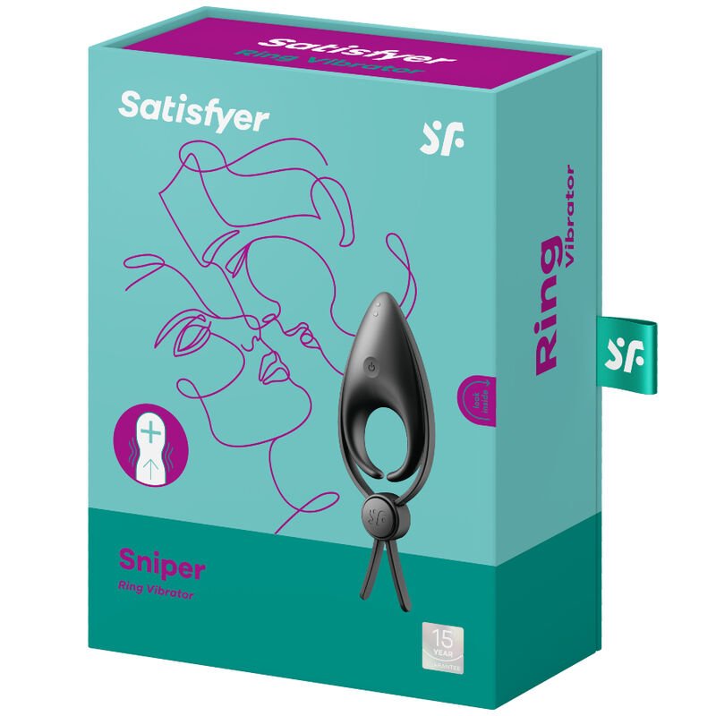 SATISFYER - VIBRATORE AD ANELLO SNIPER NERO - immagine 3