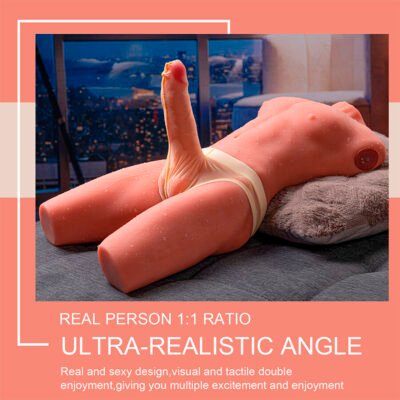 xise jason mezzo corpo torso maschile realistico con spinta e vibrazione 55 cm 1